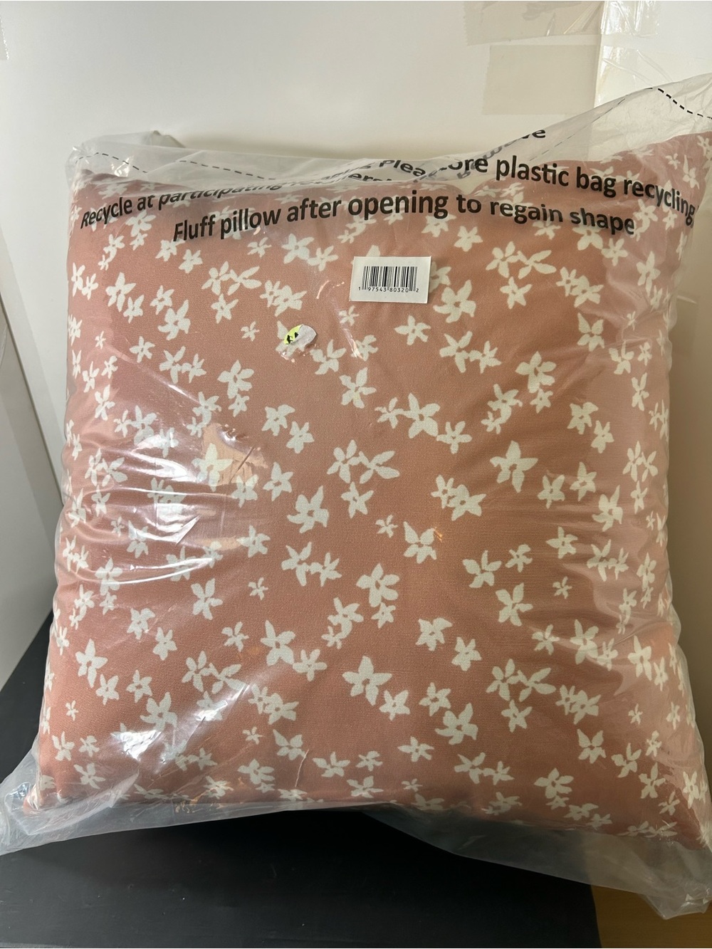 2-Room Essentials White Square Decorative Pillow